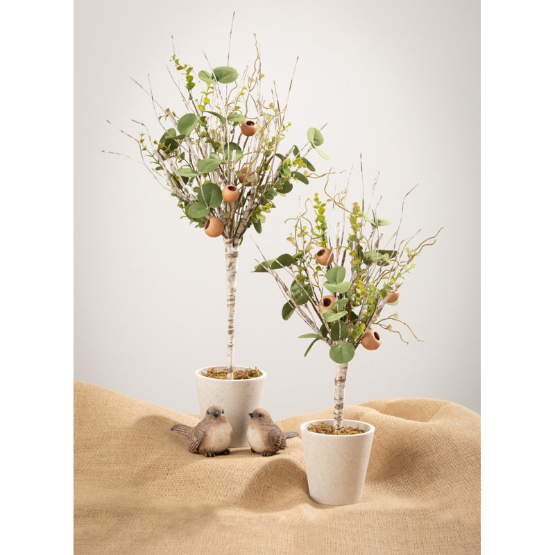 24'' Faux Eucalyptus Tree in Pot