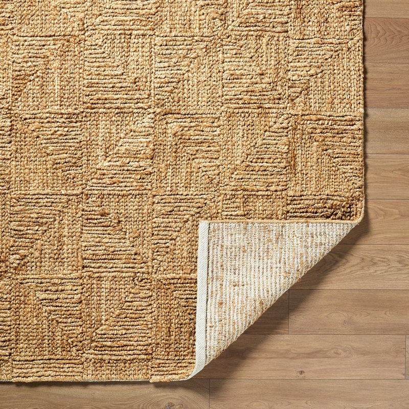 Weston Jute / Sisal Area Rug in Tan, Rectangle 5' x 7'6"