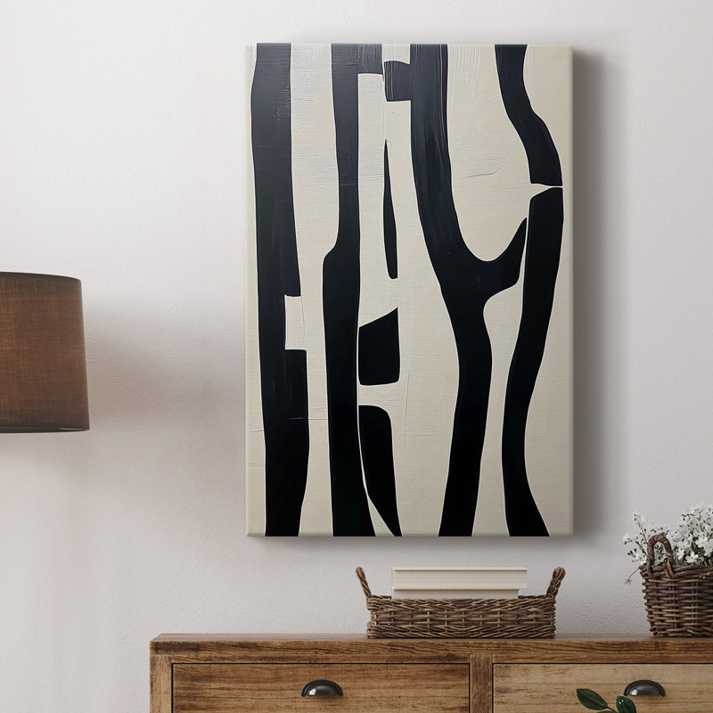 Série ABSTRACT DCXLVI - Cavas de galerie sur mesure, H 18 po x l 12 po
