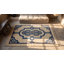 Antique Geometric Hand Knotted Pile Ivory White 1920's Chinese Art Deco Rug