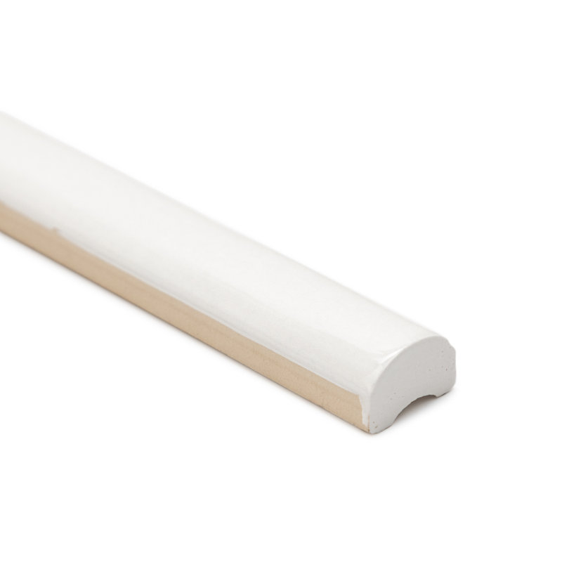 Carrelage en céramique polie 0,8 po x 12 po Waverly, Blanc