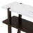 Narrow Console Table With Marble-Effect Top, Retro Entryway Table With Open Shelf, Sofa Table For Entryway, Hallway And Living Room-1654315073