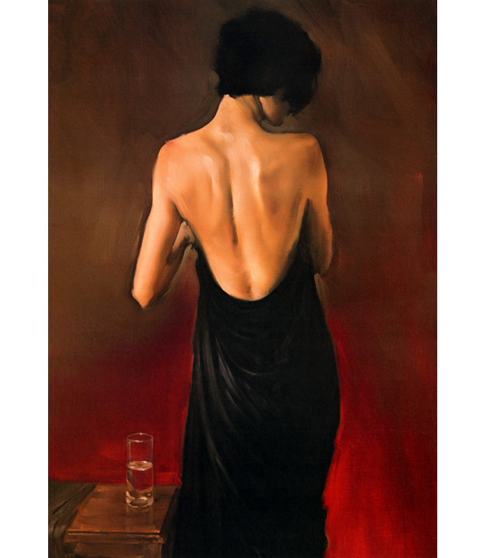 The Black Drape, 18" H x 13" W