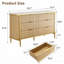 55.1" W Double Dresser With 6 Drawer