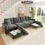 Sofa 4‑Seater with 2 Storage Ottomans-134702244