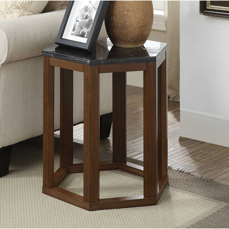 Table de bout Aguirre-Jarquin, Brun, Noir