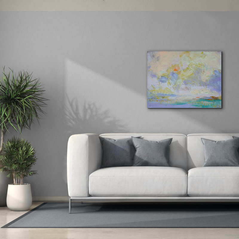 «Heaven And Earth 3» par Dorothy Fagan, art mural sur toile, H 26 po x l 34 po