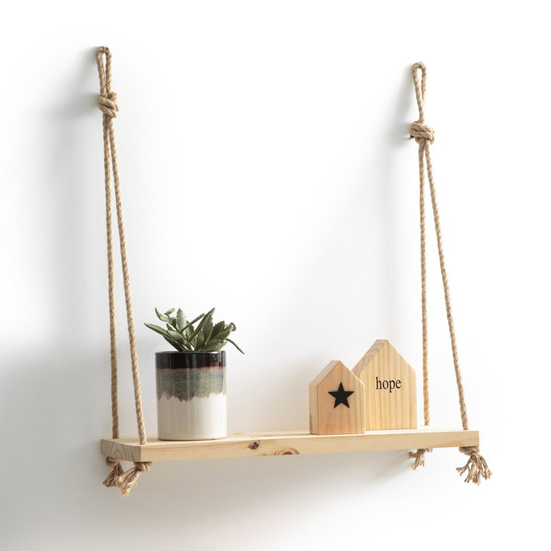 Solid Wood Accent Shelf