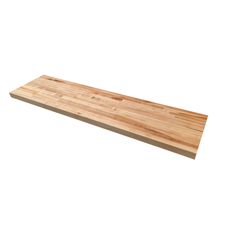 Étagère damassée en bois, 1,5 po x 12 po x 36 po, Bois clair