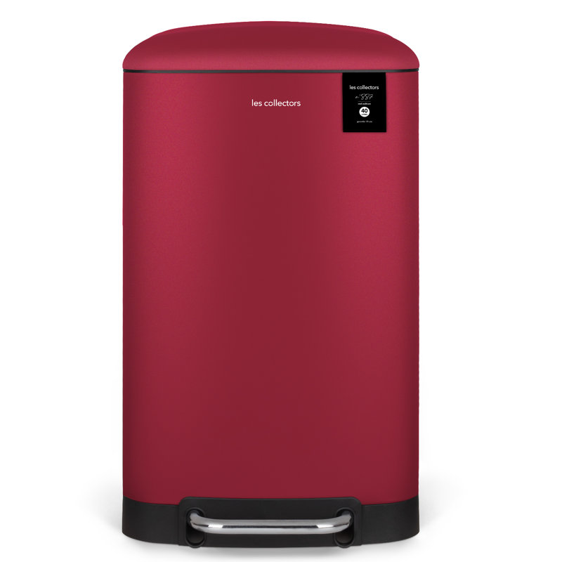 Abfalleimer mit Fußpedal, Red, 40 L