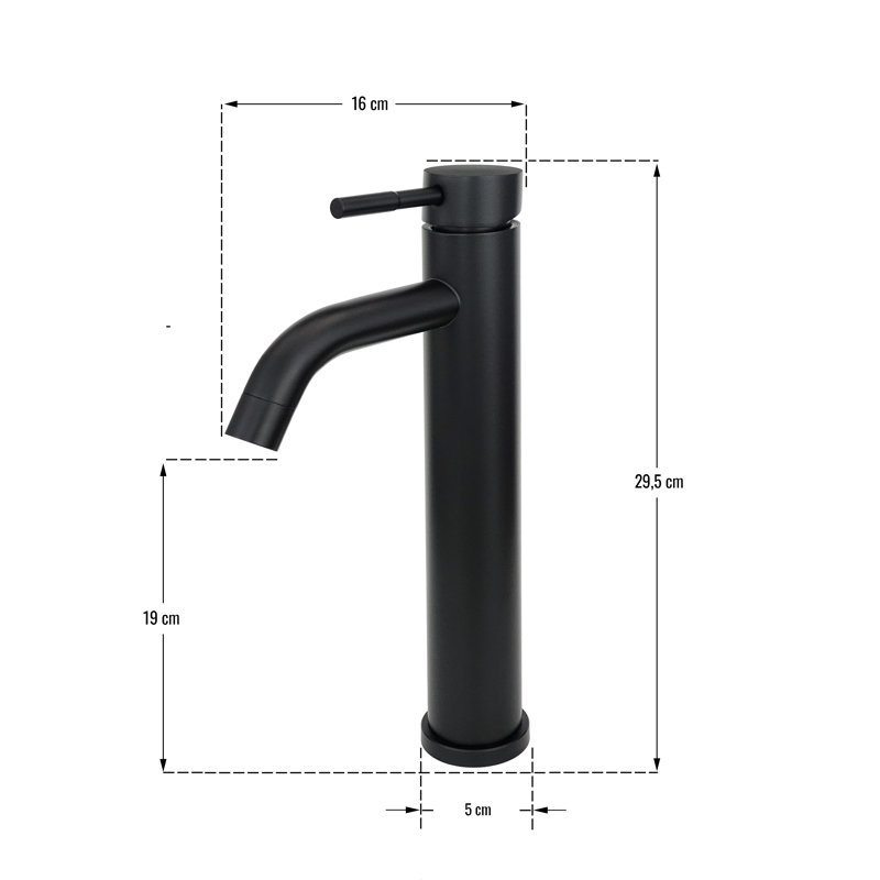 Basin Tap Faucet Porto, Black