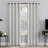 Channing Grid Texture Draft Shield Fleece Insulated 100% Blackout Grommet Curtain Panel-55233315-55233318