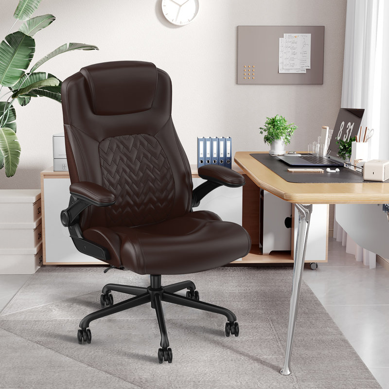 Lozhin Executive Chair with Headrest, Brown