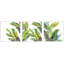 Chic Banana Leaves Triptych by Evelia - 3 Piece Single Picture Frame Set-27123155