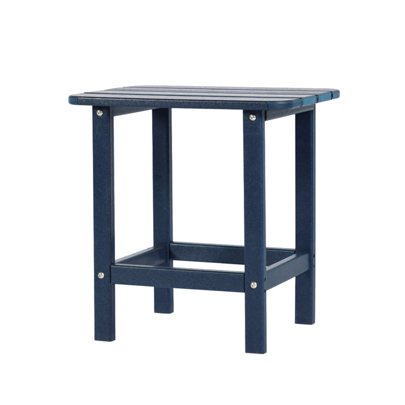 Table de bout rectangulaire Adirondack Analissa, Bleu, Bleu