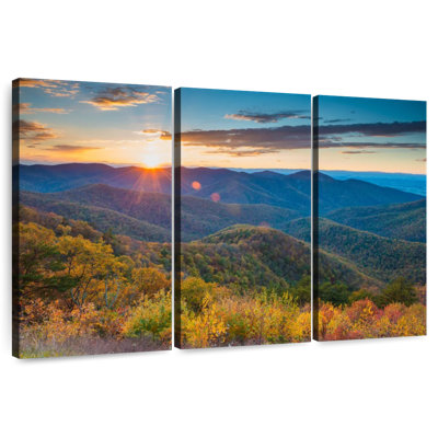 Alvord Autumn Sunset Blue Ridge Mountains