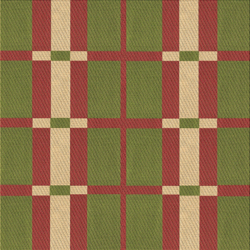 Plaid Indoor Rug, Square 4'