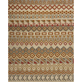 Geometric Area Rug in Brown