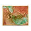 Turquoise et brun luxueux abstrait fluide V - peinture sur toile-67324909-67324915