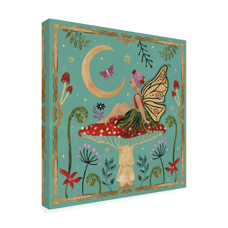 «Dina June Garden of Wonder III», art sur toile, H 35 po x l 35 po