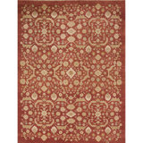 Wool Oriental Area Rug in Red/Beige/Green