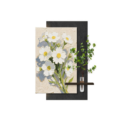 Modern Minimalist Flower Hydroponic Plants With Led Murals
