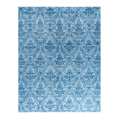 Overdyed One-of-a-Kind 8' 1" X 10' 1" Hand Knotted Area Rug