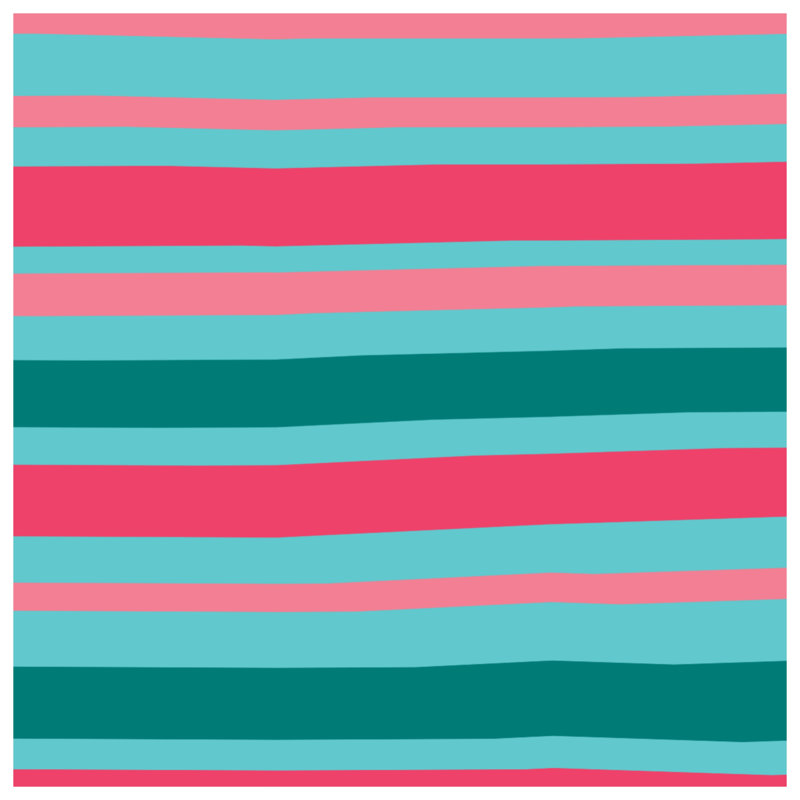 Blue Pink Stripes Window Curtains, Stripes Sheer & Blockout Curtains - 1 Panel, 50" x 92" - 1 Panel, Sheer
