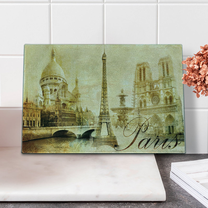 Planche à découper en verre trempé Ambesonne Paris