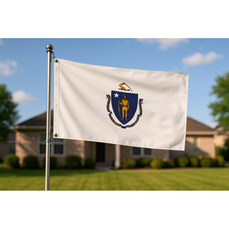 Drapeau de l'État du Massachusetts — Drapeau
