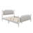 French Country Tufted Headboard Bed with Solid Pine Wood-116844577-116844578
