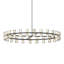 Lustre en cristal de luxe 48 "| Lumière DEL moderne pour la salle à manger et le salon