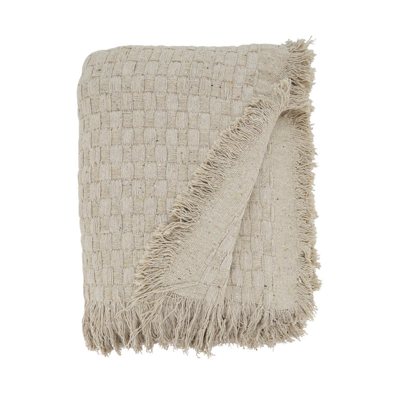 Jeté chaud gaufré, Beige