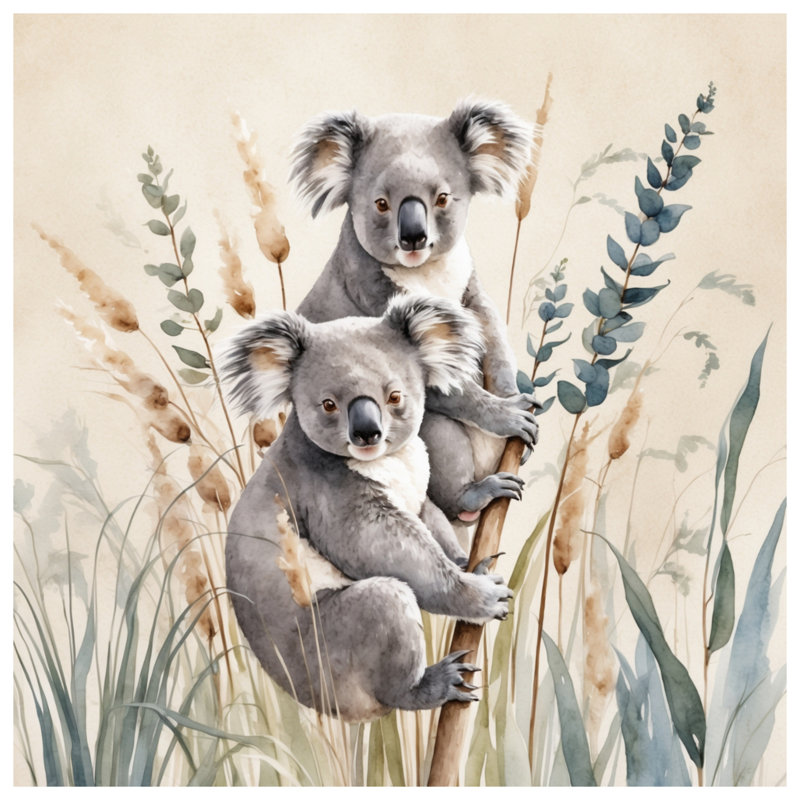 Tapis de bain Koalas On Branch, L 24 po x L 17 po