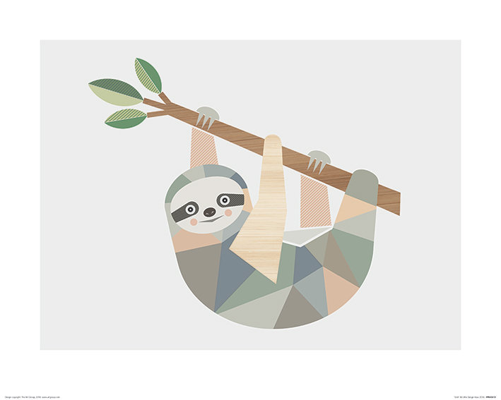 Sloth - Print on Canvas, Paper