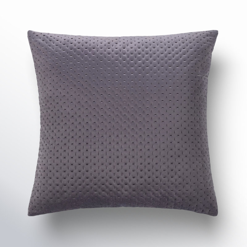 Jocques Throw Pillow Cover in , No Fill, Charcoal, 18" x  18"