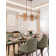 Sue-Anne 8 light Chandelier in Plated brass