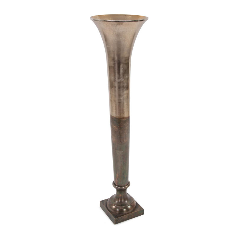 Golden Ore Oversized Fluted Vase