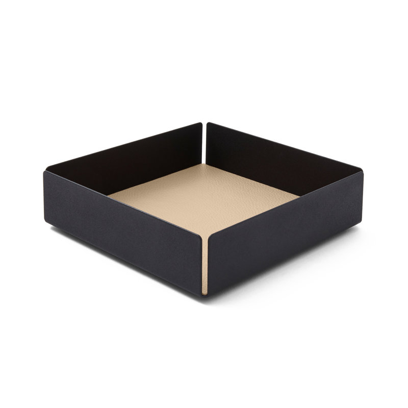 Caelan Metal Desk Organiser, Beige