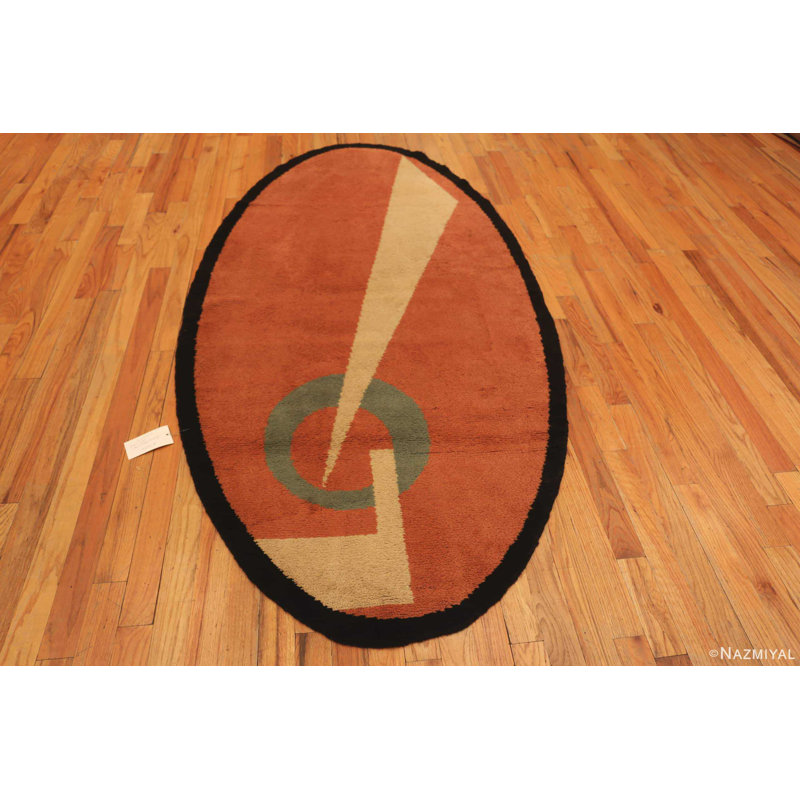 One-of-a-Kind Oval 4'5" X 8'7" Hand Knotted Area Rug