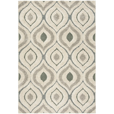 Tapis crème / bleu clair Bryer