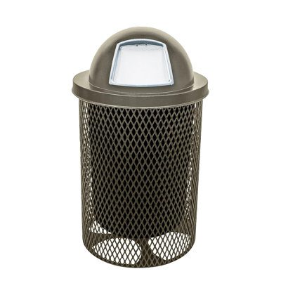 Poubelle d'extérieur Coated Outdoor Furniture de 32 gallons, veinée or texturée, extensible