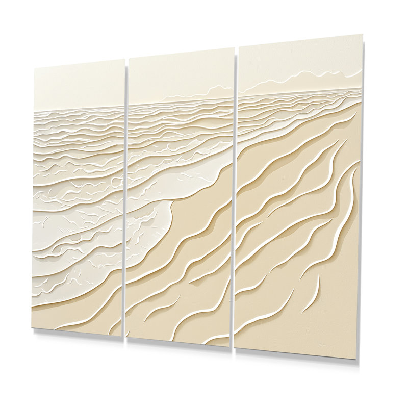 Adalinna - ensemble de reproduction d'art mural côtier, H 28 po x l 36 po, Impression sans cadre en métal, Ne s’applique pas
