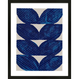 Navy Chevron Painting by Andrea Stokes