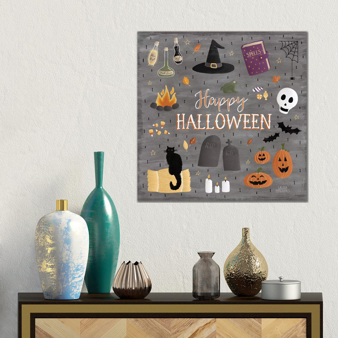 Haunted Halloween II von Laura Marshall - Galerie-Giclée auf Leinwand