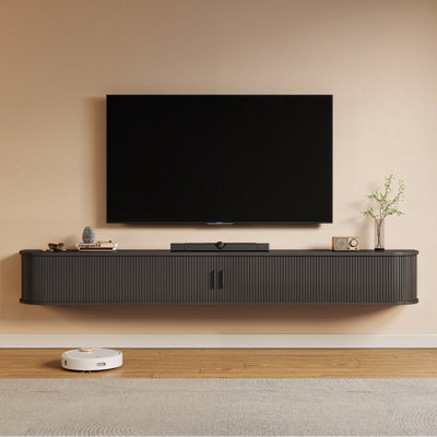 Floating TV Stand With RGB Lights, Wall Mounted TV Shelf