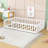 Twin Size Floor Bed With Fence-548498614