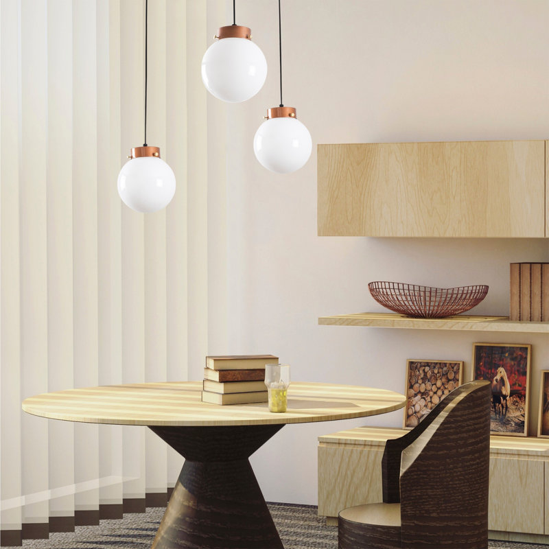 Frankie 3 - Light Globe Pendant, White