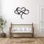 Art mural en métal Infinity Heart - romantique, symbole de l'amour - sculpture moderne minimaliste - cadeau d'anniversaire de mariage - décoration industrielle rustique - signe d'amour de couple - œuvre d'art élégante-1569023058
