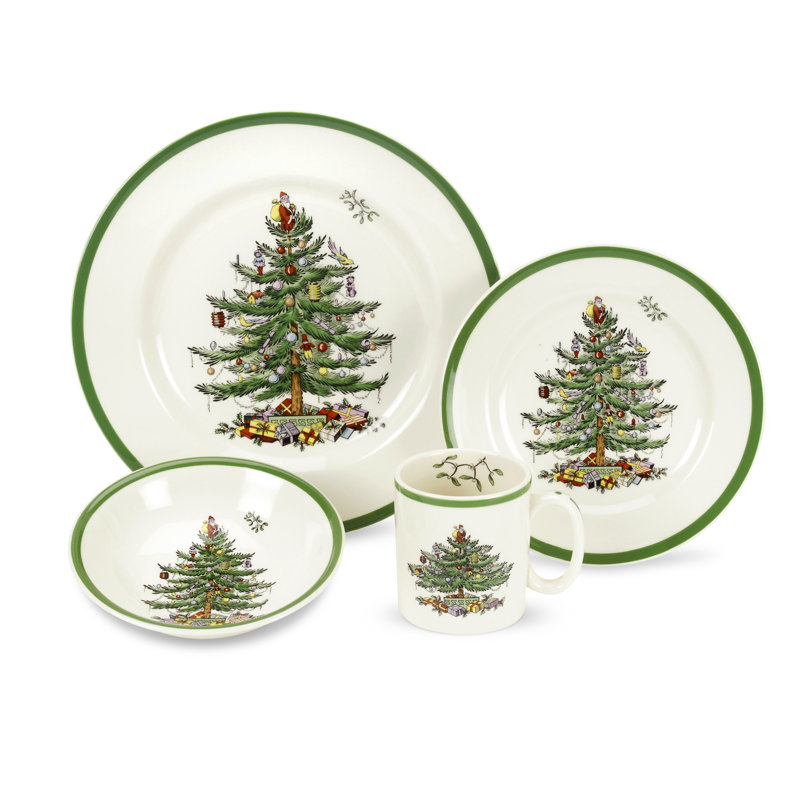 Spode Christmas Tree 4-Pc P/S